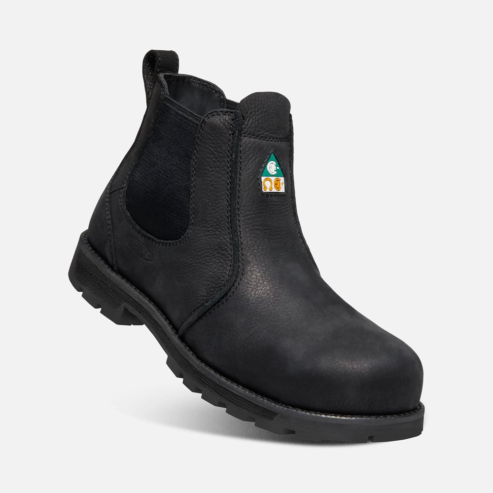 Botas de Trabajo Keen Mexico Negros - Hombre Csa Seattle Romeo (Carbon-Fiber Toe) - EV1250369